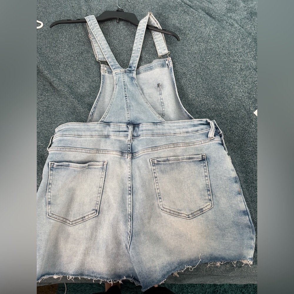 Guess Light Blue Denim Overalls